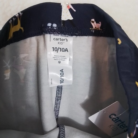 Carter's Cotton Blend Leggings Size 10 Navy "Be Kind" Graphic - Picture 10 of 11